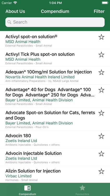 APHA Veterinary Compendium App