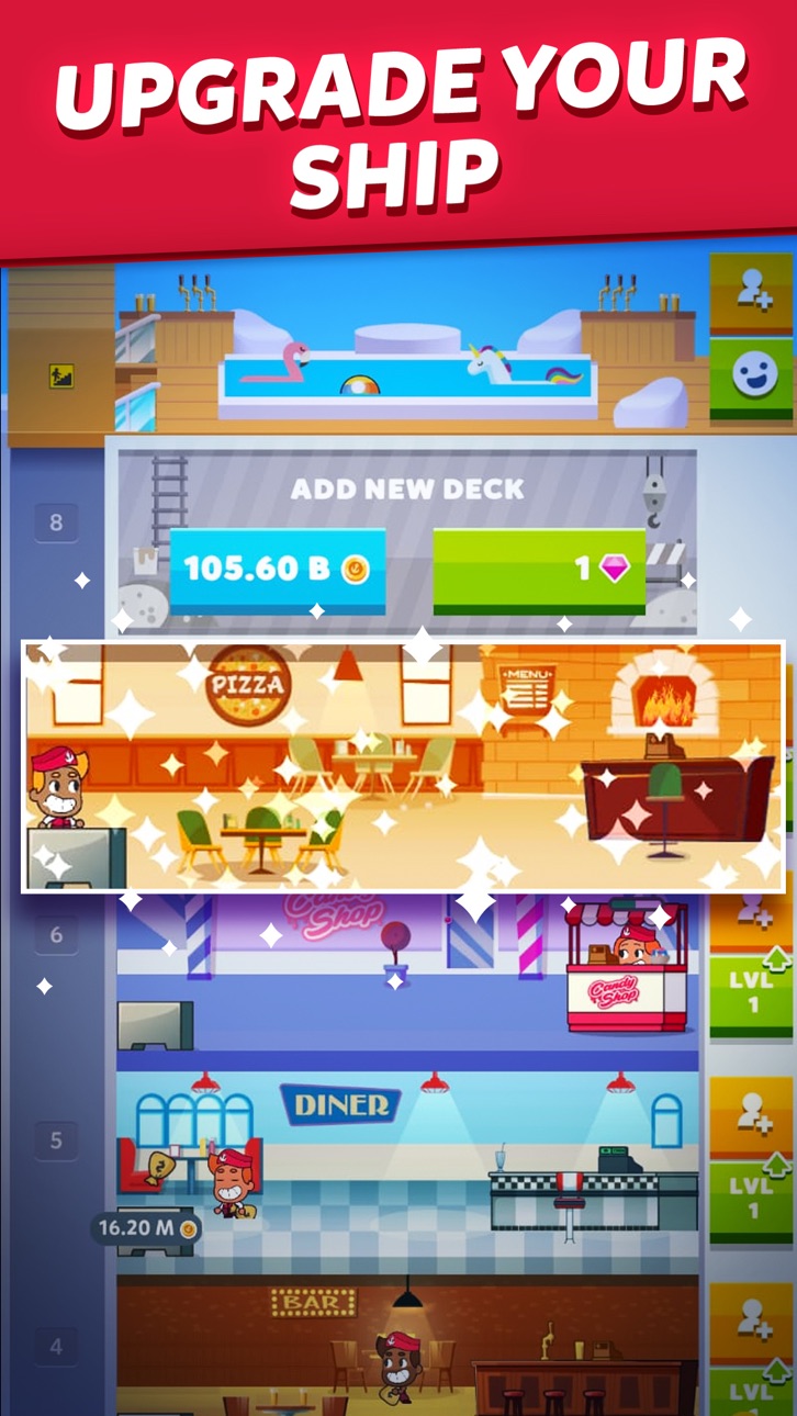 Idle Cruise Ship Hack screenshot 2 - iOS game interface