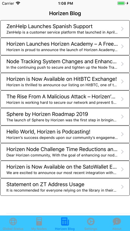 Horizen Node Monitor screenshot-3