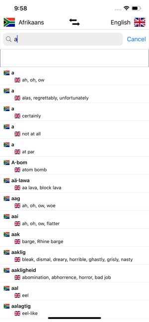 Afrikaans-English Dictionary(圖4)-速報App