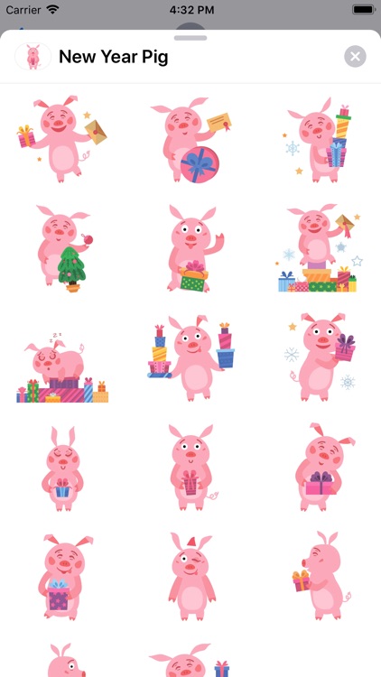 New Year Pig Sticker Pack