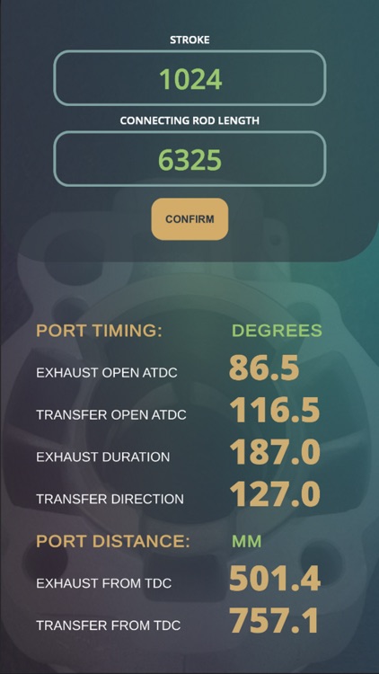 2 Stroke Porting Calculator