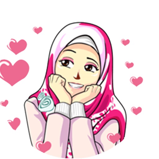 Sticker Cute Hijab Islamic icon