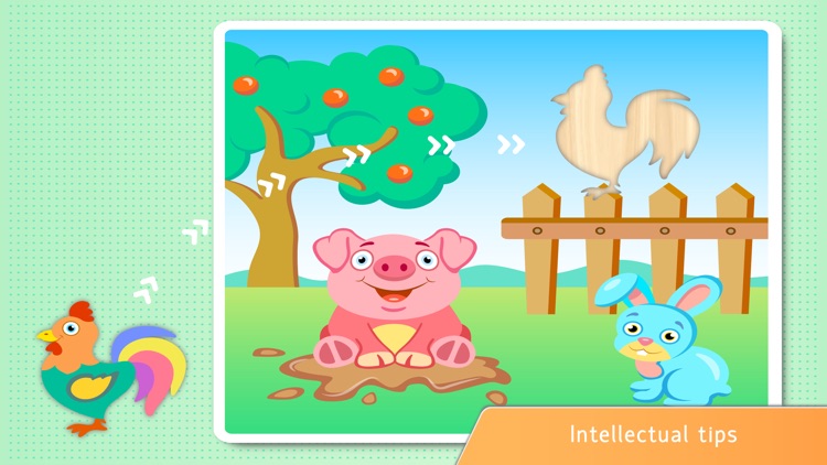 Puzzle for child - Farm