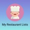 With this app you will not forget your favorite restaurants and favorite dishes