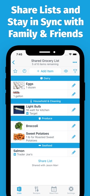 Anylist Grocery Shopping List On The App Store