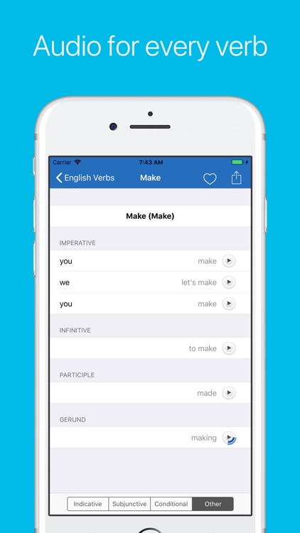 English Verb Conjugator Pro screenshot-3