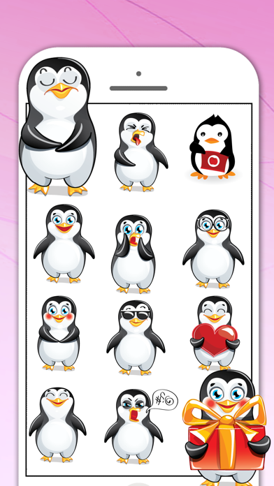 Penguin Sticker for iMessage screenshot 4