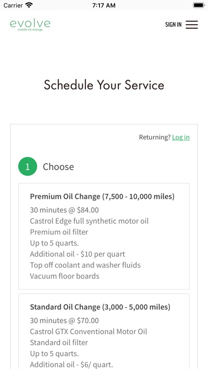 Evolve Mobile Oil Change