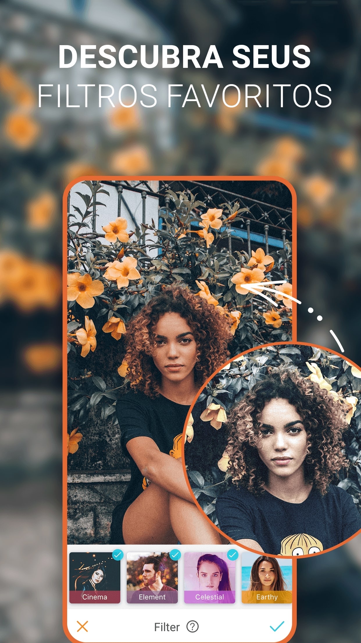 Screenshot do app AirBrush - Editor de fotos