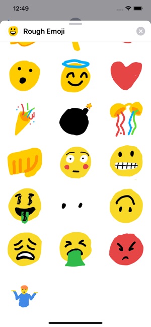 Rough Emoji Sticker Pack(圖3)-速報App