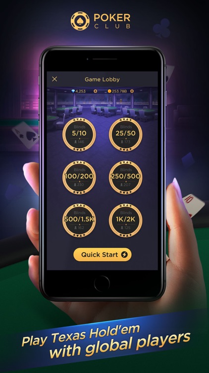 Poker Club-Texas with friends