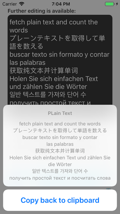 Plain Text Pro + Word Counter screenshot 2