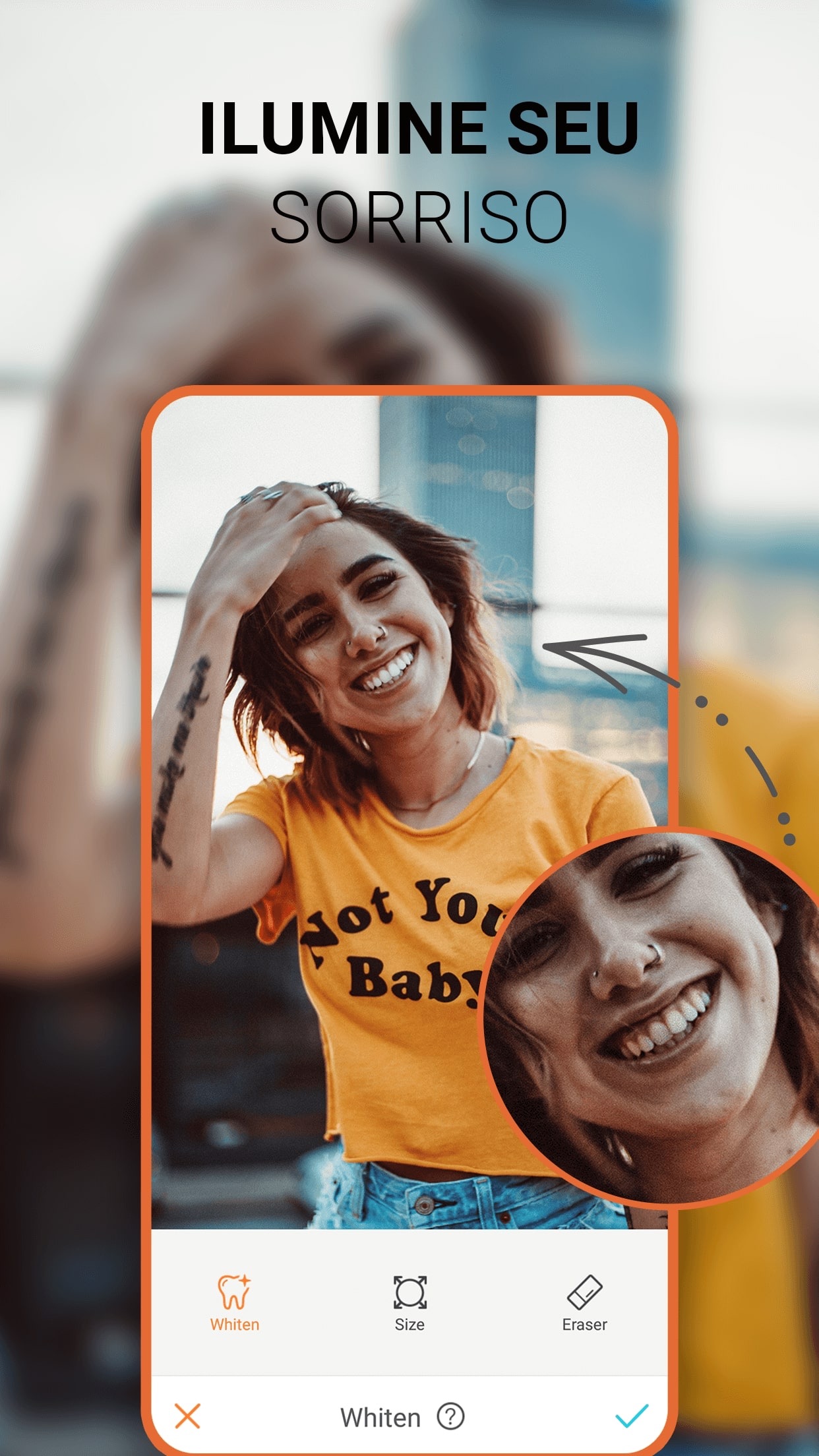 Screenshot do app AirBrush - Editor de fotos