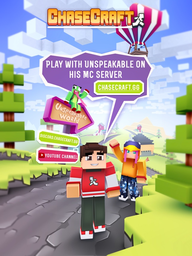 Chasecraft Epic Running Game On The App Store - unspeakablegaming roblox account name