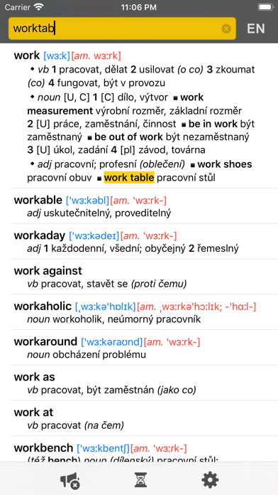 Anglicko-český slovník screenshot 4