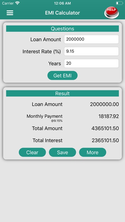 EMI Calculator :)