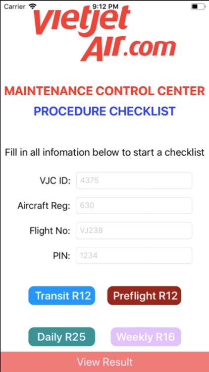 Maint CheckList