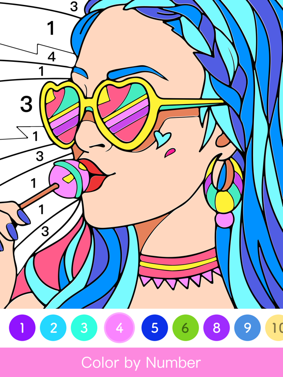 iPad Image of Paint.ly - Color by Number Art