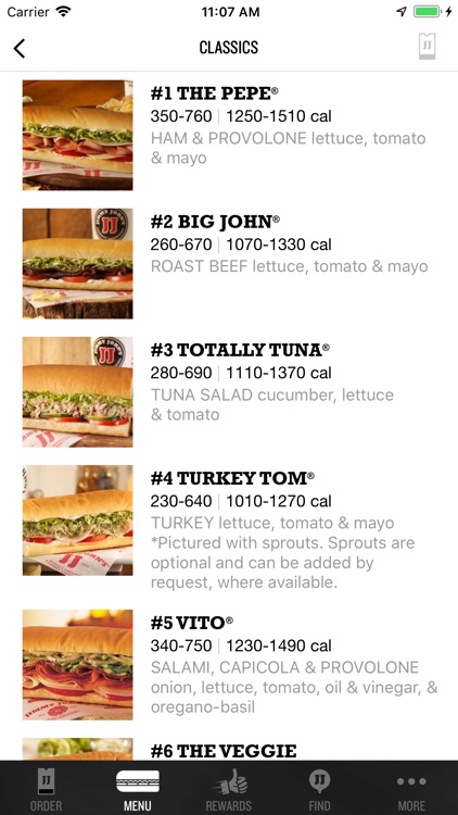 Jimmy John’s Sandwiches