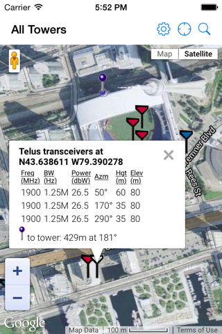 TowerLocator Canada screenshot 3