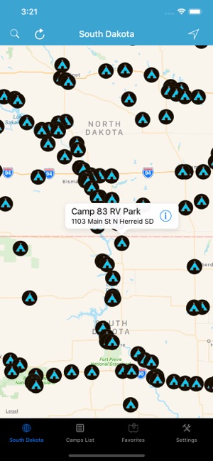 North & South Dakota Camps RVs