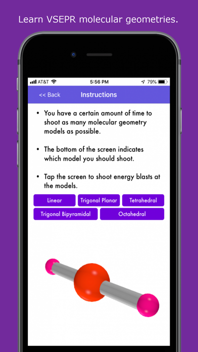 VSEPR Chemistry Invaders screenshot 3