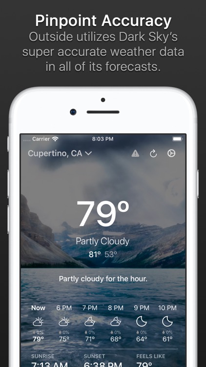 Outside - weather at a glance
