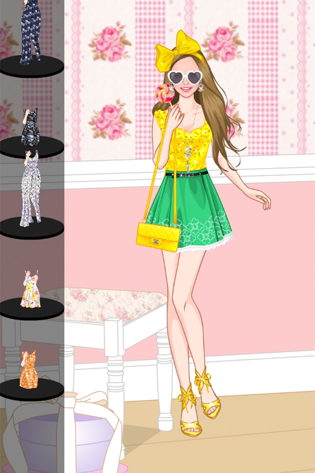 Floral summer dress up game screenshot 3