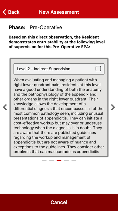 UW Surgery Resident Assessment screenshot 4