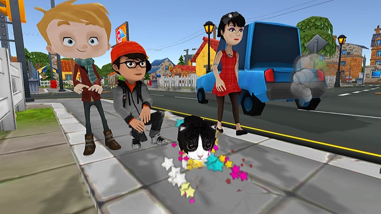 Kitten Cat Craft Vs Dog 3D Sim screenshot-3