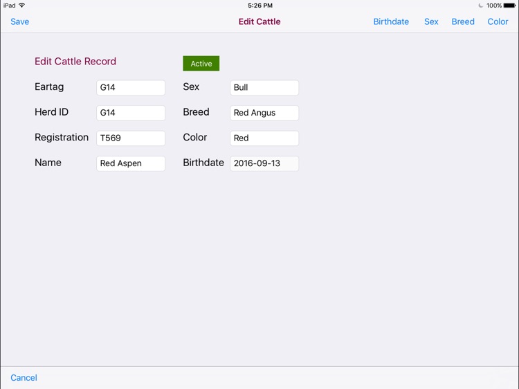 Cattle Feeding Database