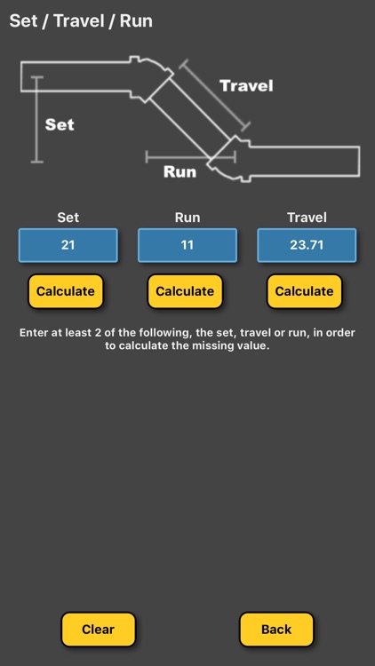 Pipe Offset Calculator