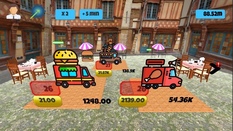 Idle food truck cooking tycoon