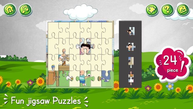 Cartoon jigsaw puzzles game screenshot-5