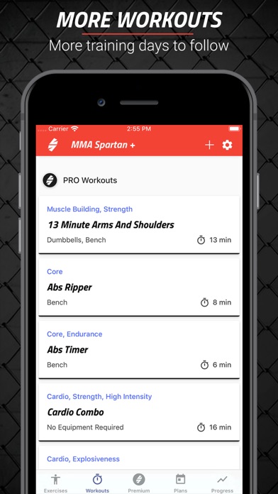 MMA Spartan Workouts Pro screenshot 4