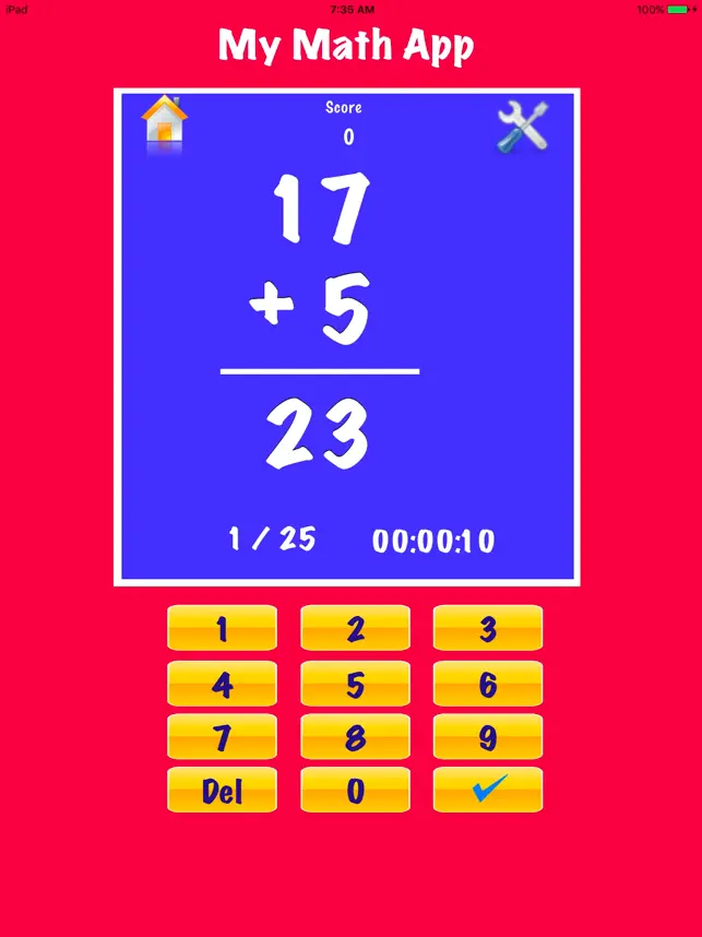 Captura de Pantalla 1 My Math Flash Cards App iphone
