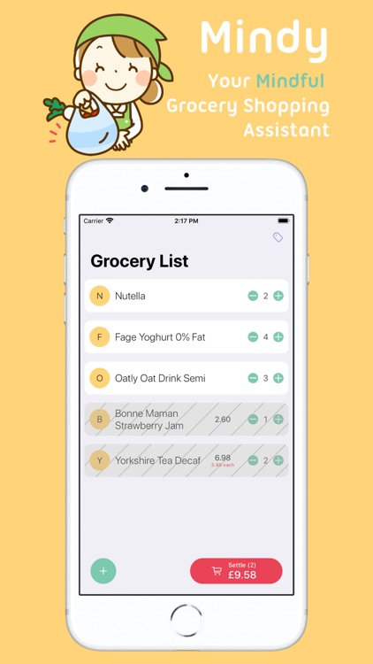 Mindy : Grocery List