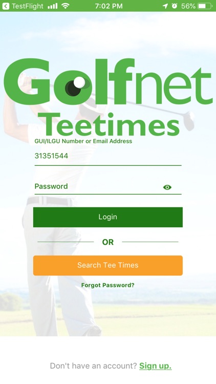 Golfnet Tee Times