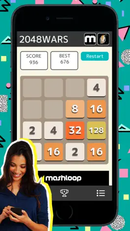 Game screenshot 2048WARS - PvP 2048 puzzle  - hack