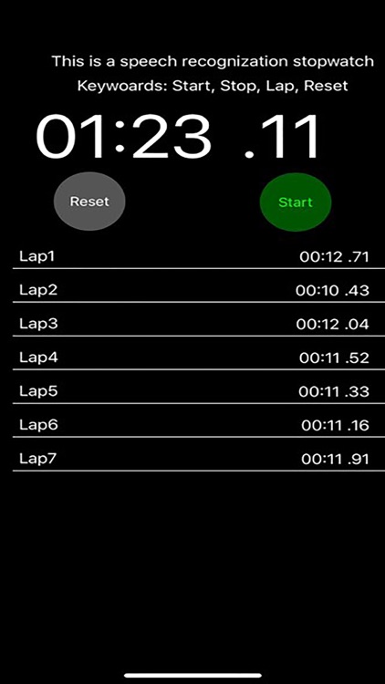Handsfree Stopwatch