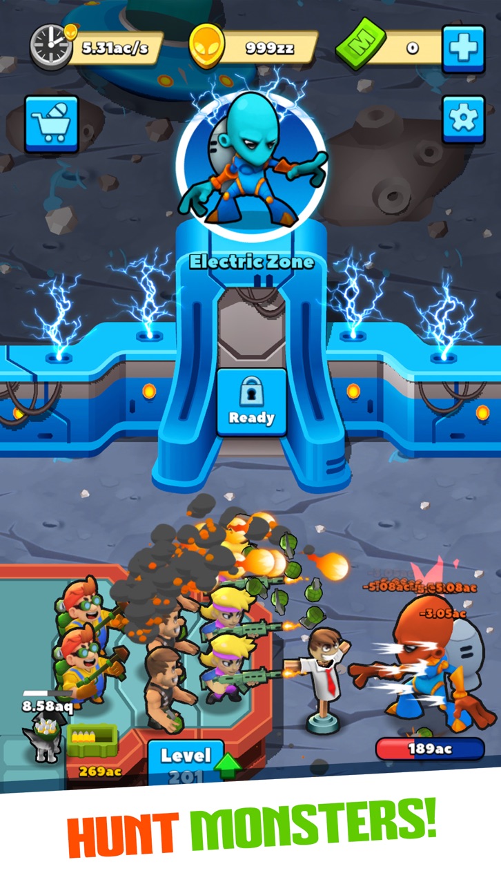 Idle Monster Tycoon Hack screenshot 1 - iOS game interface
