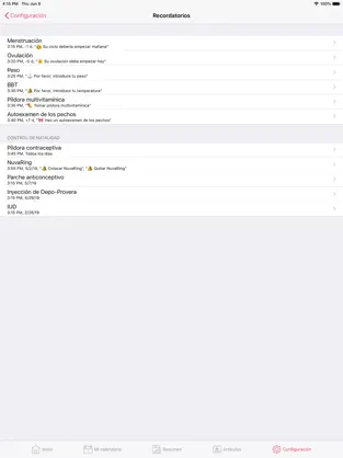 Imágen 8 WomanLog Calendario Menstrual iphone