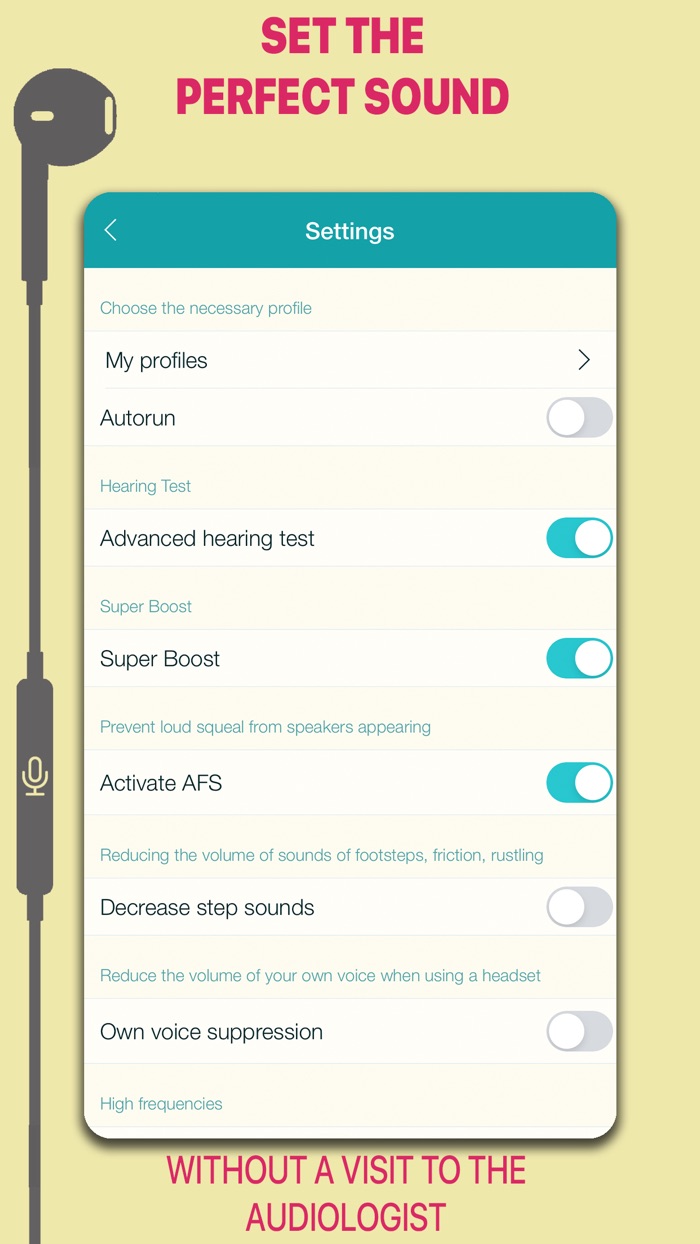AMPLIFICADOR DE VOLUME, SALUD