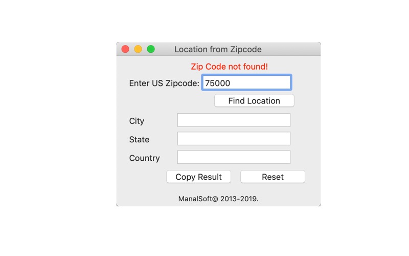 Location From Zipcode screenshot 3