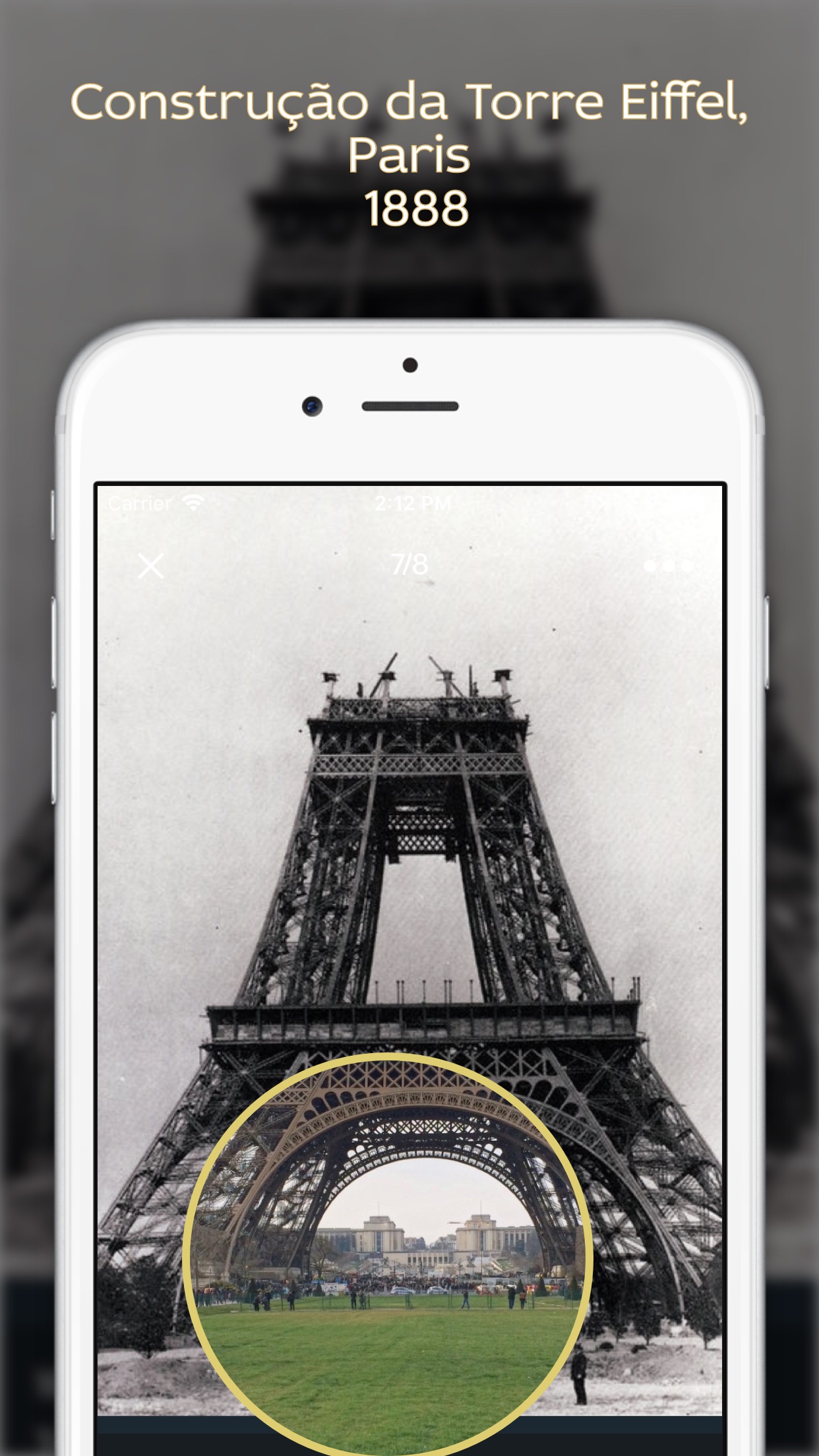 Screenshot do app História do mundo em fotos