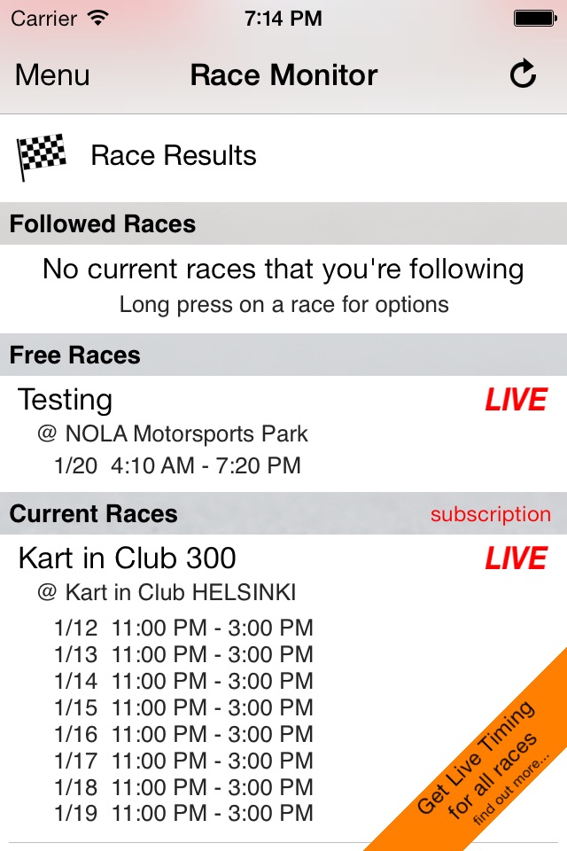 Race Monitor screenshot 3