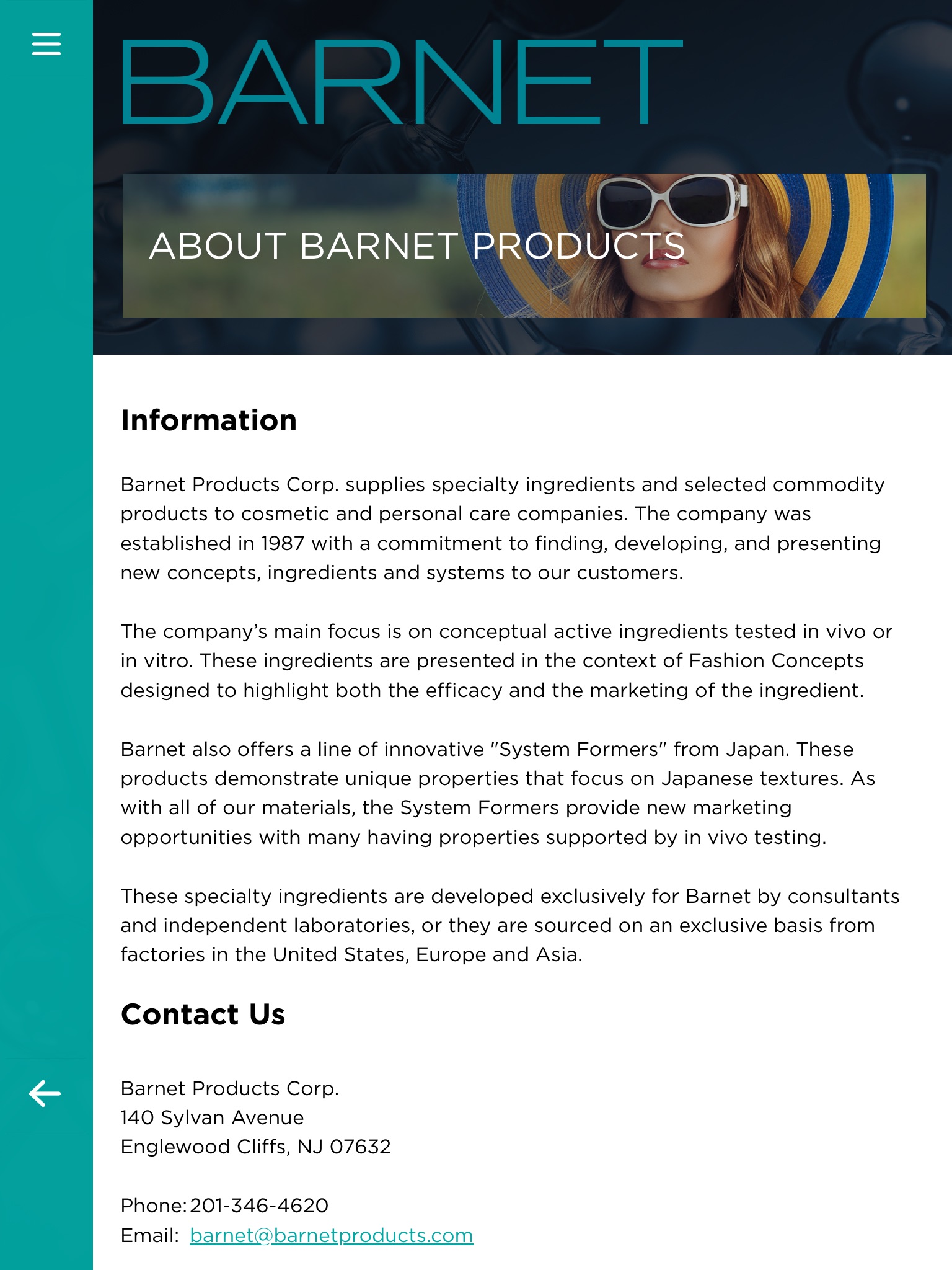 Barnet Products Corp. screenshot 2
