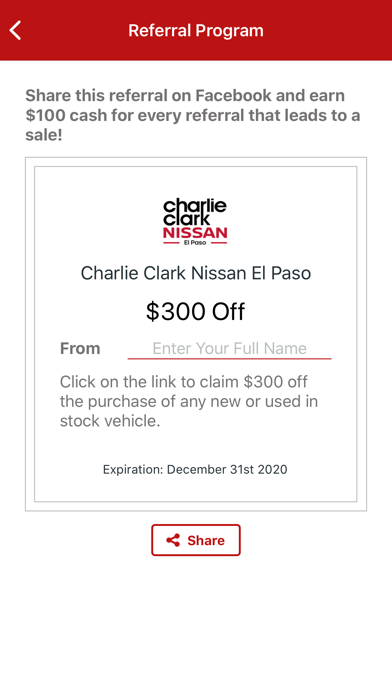 Charlie Clark Nissan El Paso screenshot 3