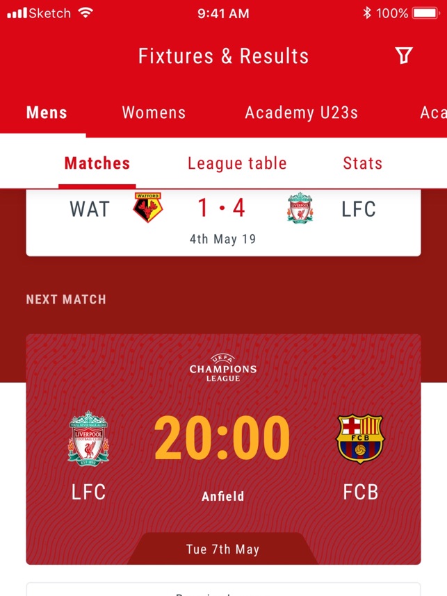 Liverpool Fixtures Download Iphone Stay tuned with all happenings at
